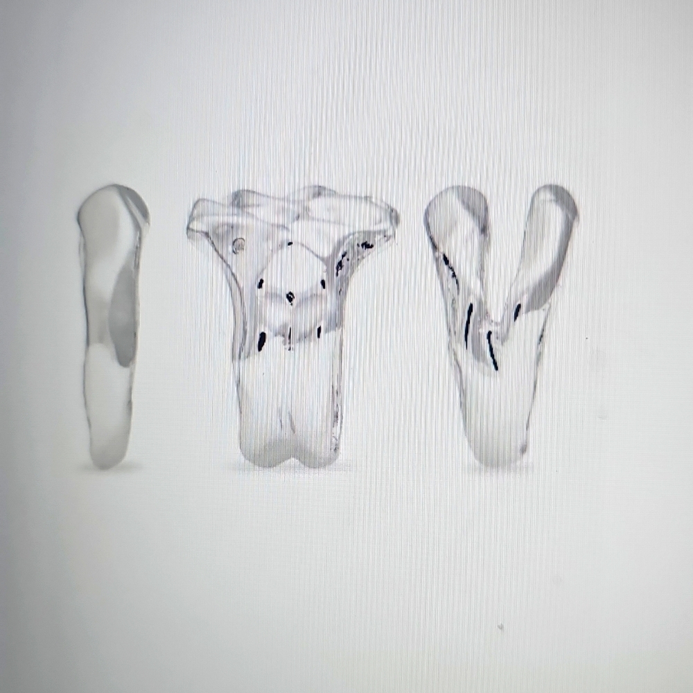 NWT Open Edit Set Of 3 Molten Rhodiun Rings Size 8 Silver - Picture 3 of 12
